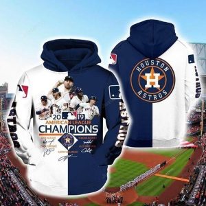 Team Houston Astros 3d Hoodie