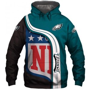 Team NFL Philadelphia Eagles Hoodie 3D