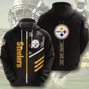 Team NFL Pittsburgh Steelers Football 3D Hoodie Sport