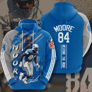 Team Nfl Detroit Lions 3d Hoodie