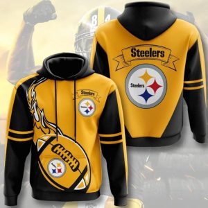 Team Nfl Pittsburgh Steelers Cross All 3d Hoodie