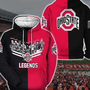 Team Ohio State Buckeyes Custom Hoodie 3D