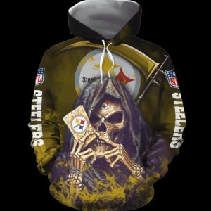 Team Pittsburgh Steelers Football 3d Hoodie Halloween
