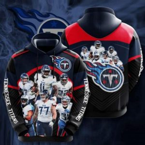 Tennessee Titans Anniversary 3D Pullover Hoodies