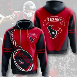 Texans Red Sport Hoodie 3D
