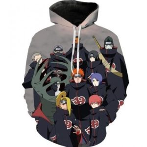 The Akatsuki Members 3D Printed Hoodie