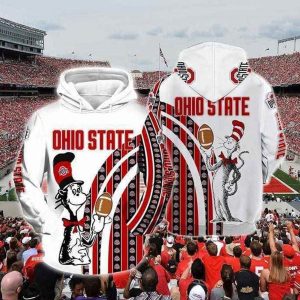 The Cat In The Hat Ohio State Buckeyes Hoodie 3D