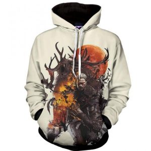 The Witcher 3 Geralt Morvudd Art Design Game Hoodie 3D