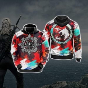 The Witcher New Version 2 Unisex 3D Hoodie