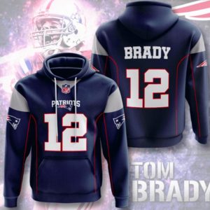Tom Brady 12 Patriots Hoodie 3D