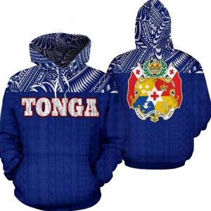 Tonga Blue Blue 3D Printed Sublimation Hoodie