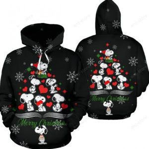 Tree Christmas by Snoopy 3D Hoodie