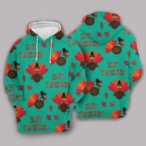 Turkey Thanksgiving 3D Hoodie