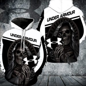Under Armour Skull New All Over Print V1237 Hoodie And Zipper