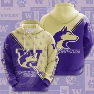 Washington Huskies 3D All Over Printed Hoodie