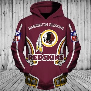 Washington Redskins 3D Hoodie