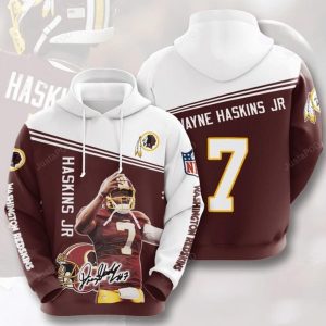 Washington Redskins Dwayne Haskins Jr 3D All Over Printed Hoodie