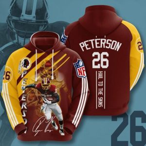 Washington Redskins No2100 Custom Hoodie 3D