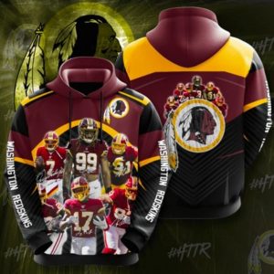 Washington Redskins Team Hoodie 3D