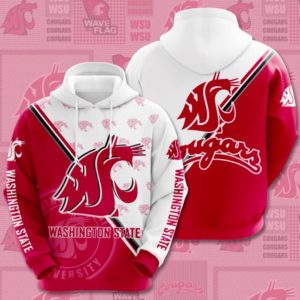 Washington State Red Hoodie 3D