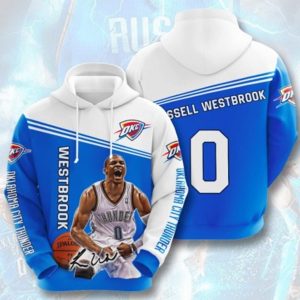 Westbrook Oklahoma City Thunder Hoodie 3D