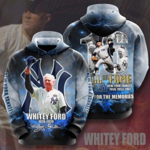 Whitey Ford Hall Of Fame Hoodie 3D