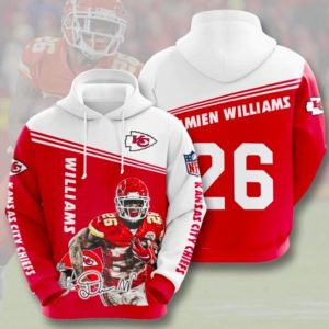 Williams 26 Kansas City Chiefs Hoodie 3D