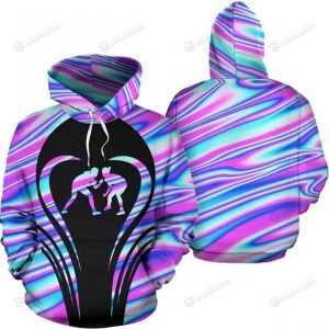 Wrestling UltraHolo 3D All Over Print Hoodie