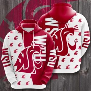 Wsu Red Hoodie 3D