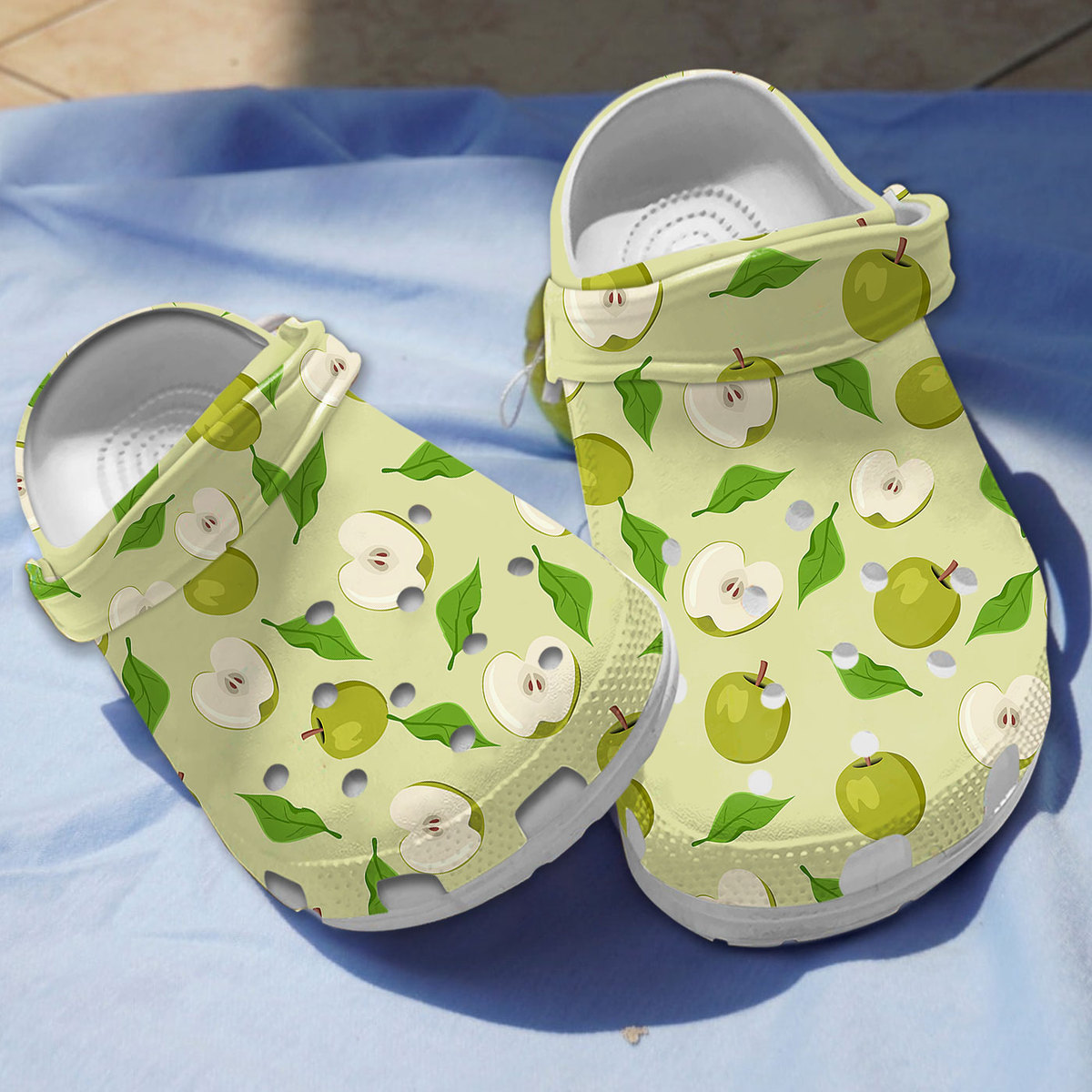 Apple Fruit Crocs Crocband Clogs Shoes Comfortable For Men Women and Kids