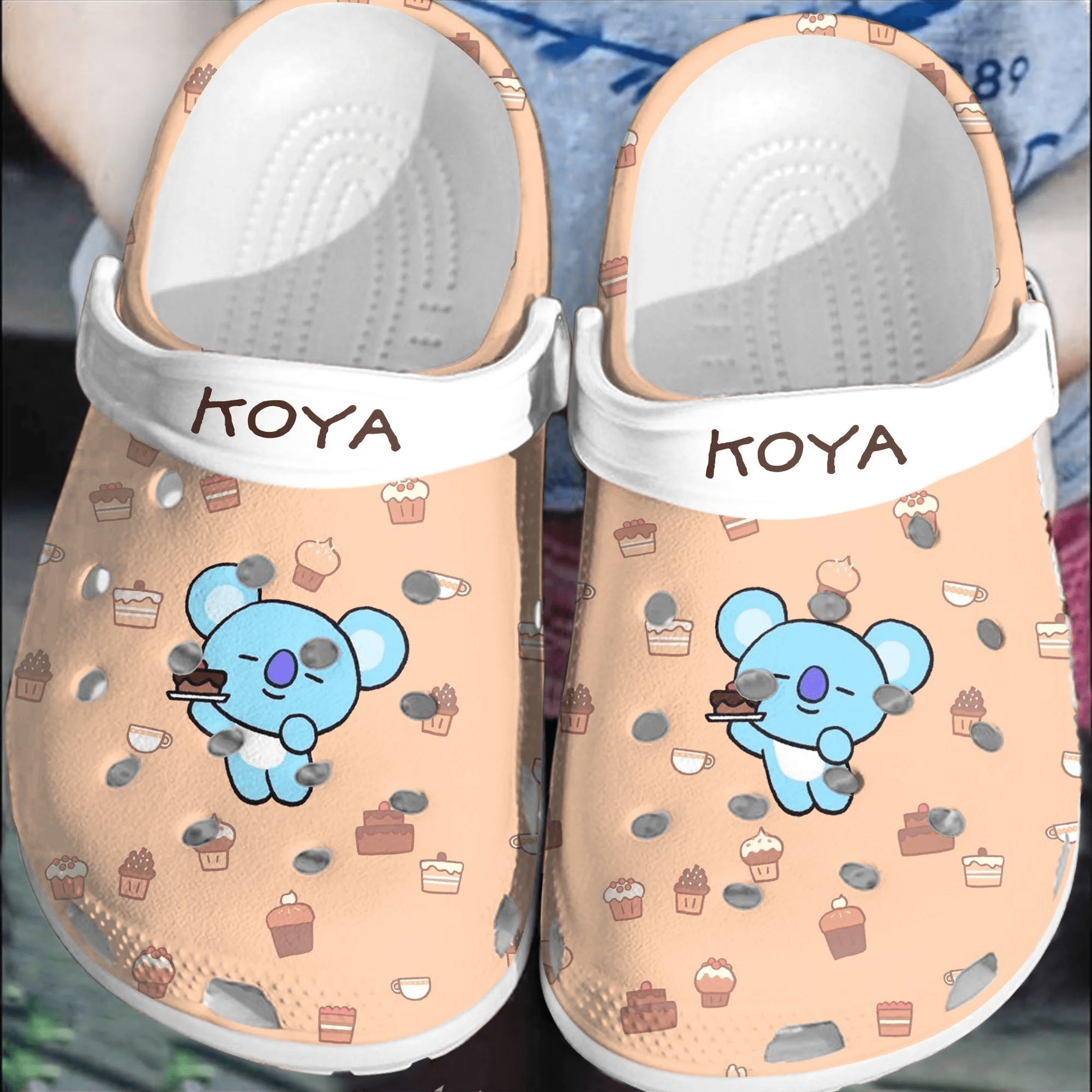 BTS Jungkook Pattern Crocs Clogs Comfortable Crocband Shoes For Men Women