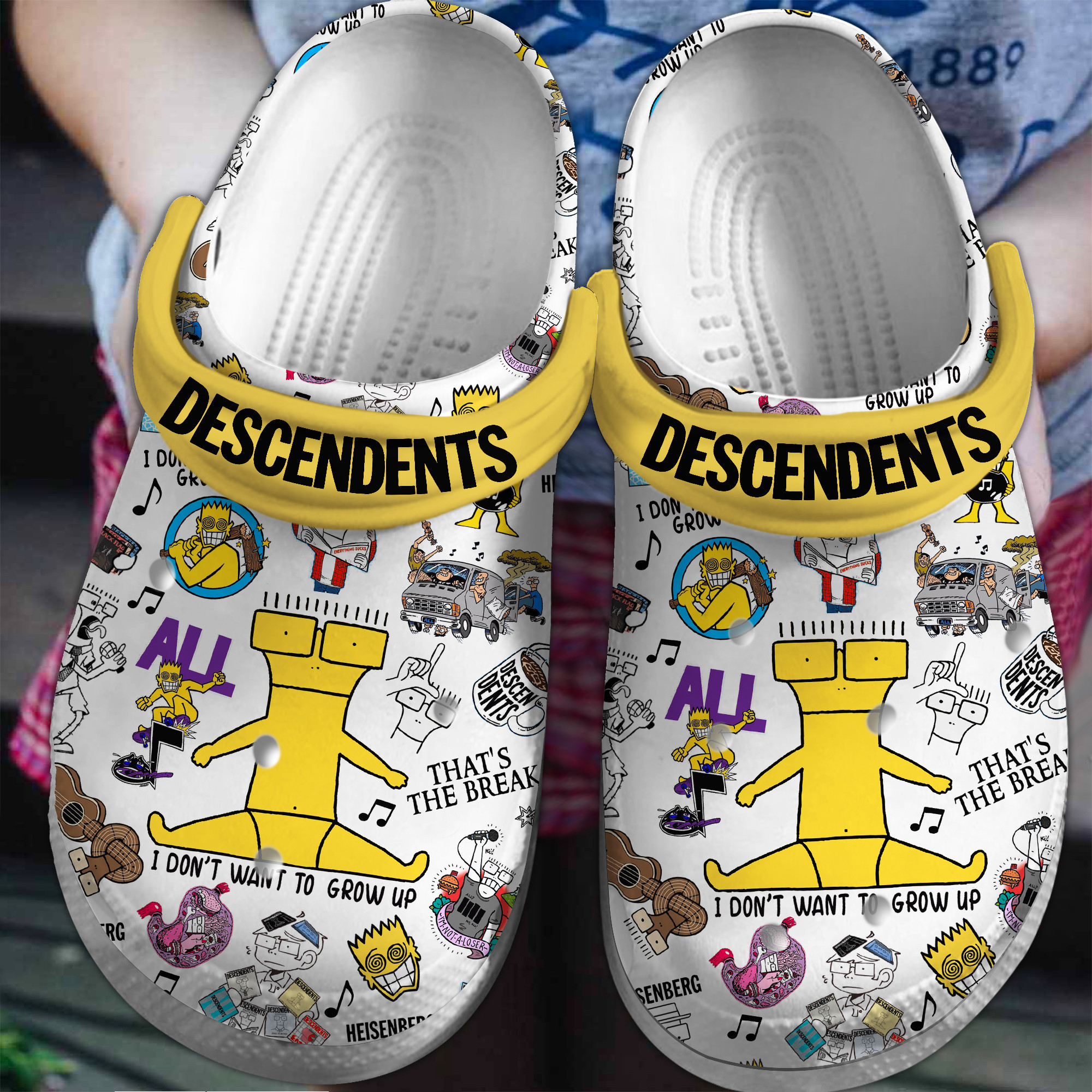 Descendents Music Crocs Crocband Clogs Shoes Comfortable For Men Women and Kids