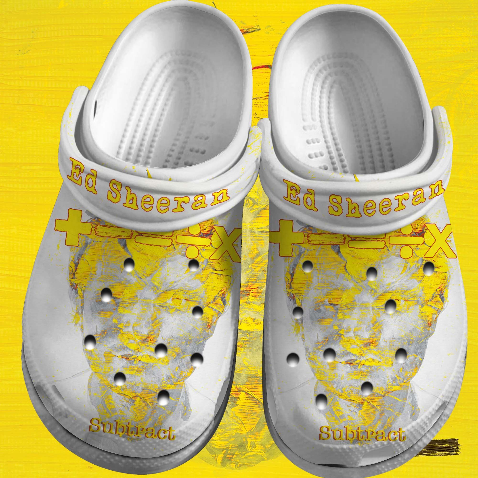 Ed Sheeran Singer Music Crocs Crocband Clogs Shoes Comfortable For Men Women and Kids