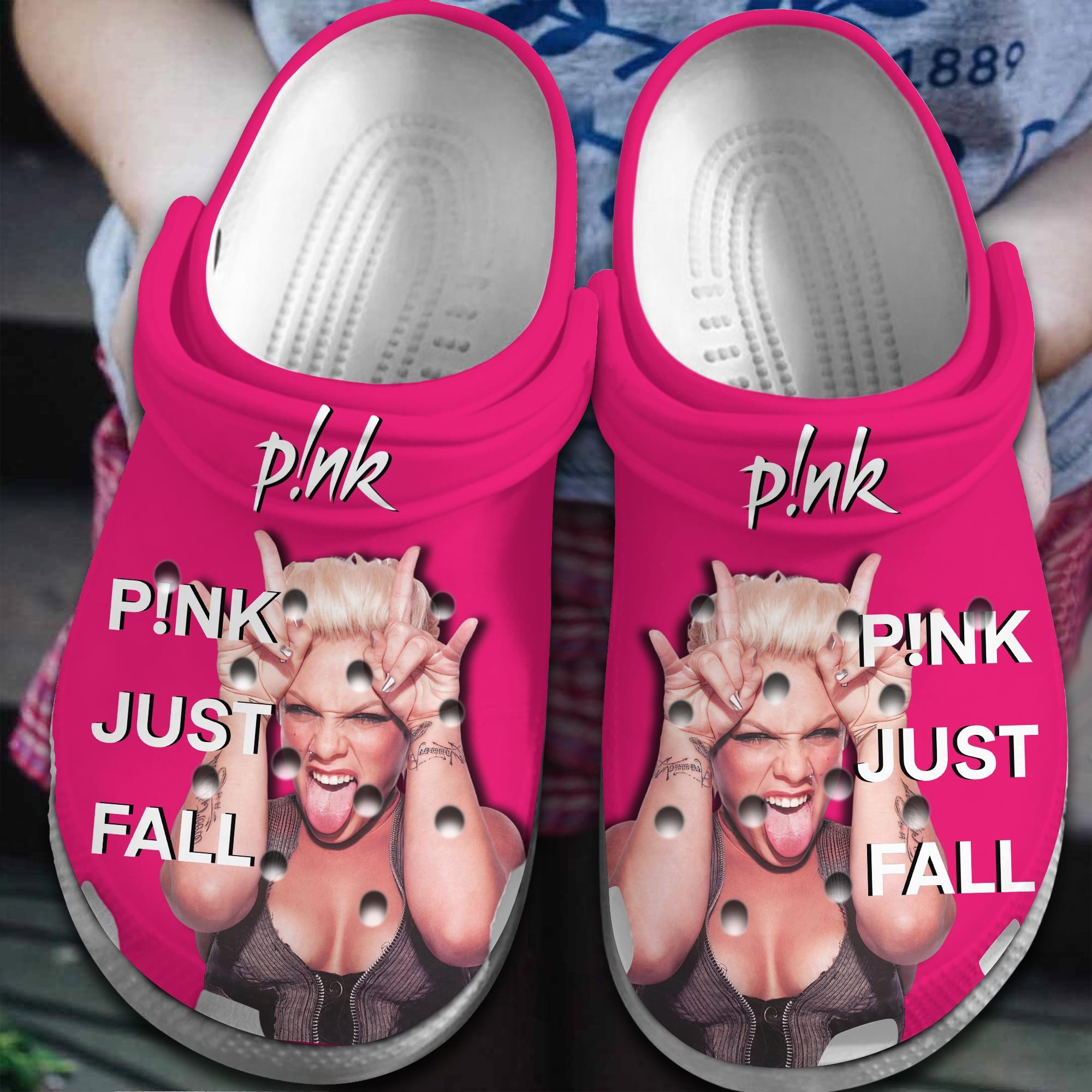 Pink Singer Music Crocs Crocband Clogs Shoes Comfortable For Men Women and Kids