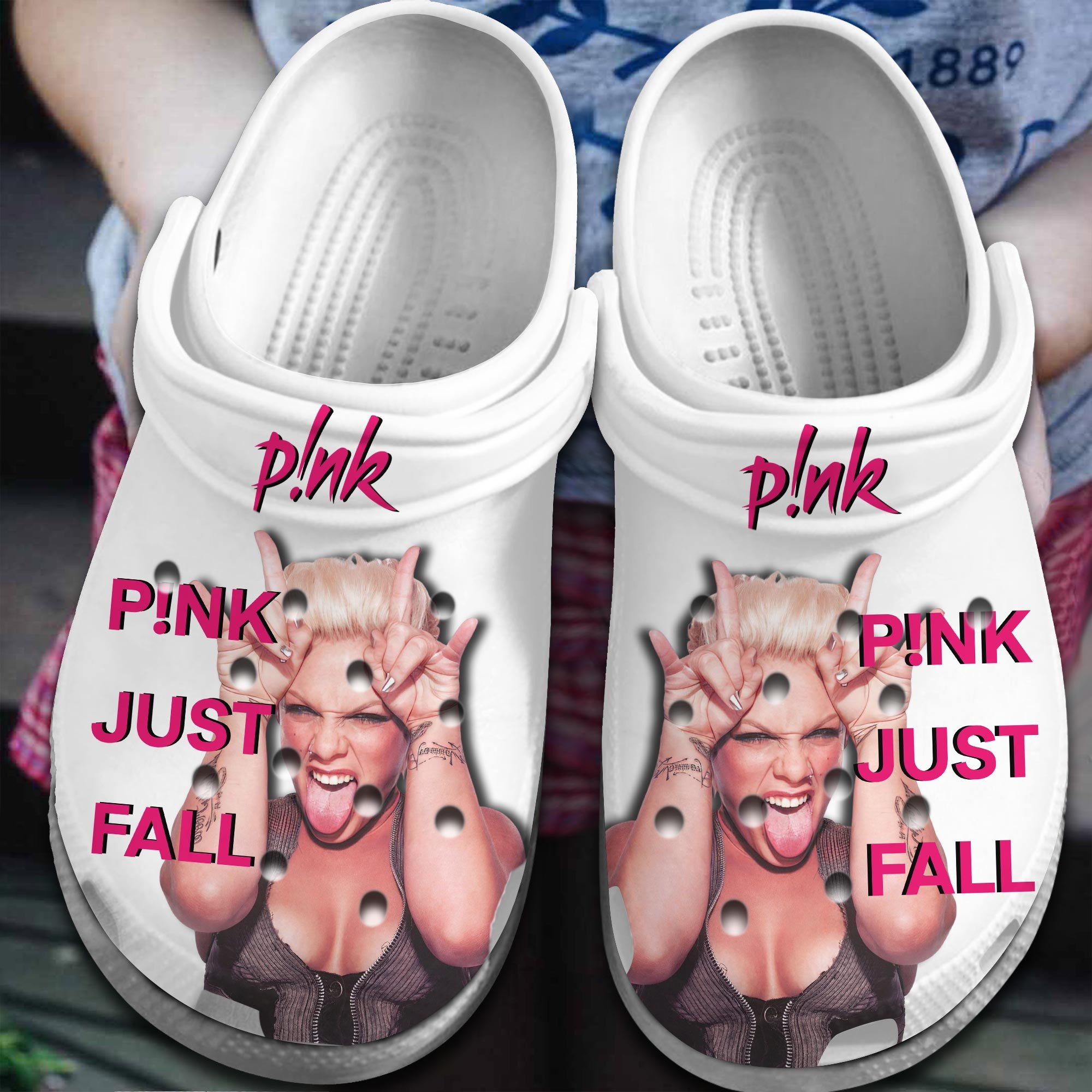 Pink Singer Music Crocs Crocband Clogs Shoes Comfortable For Men Women and Kids