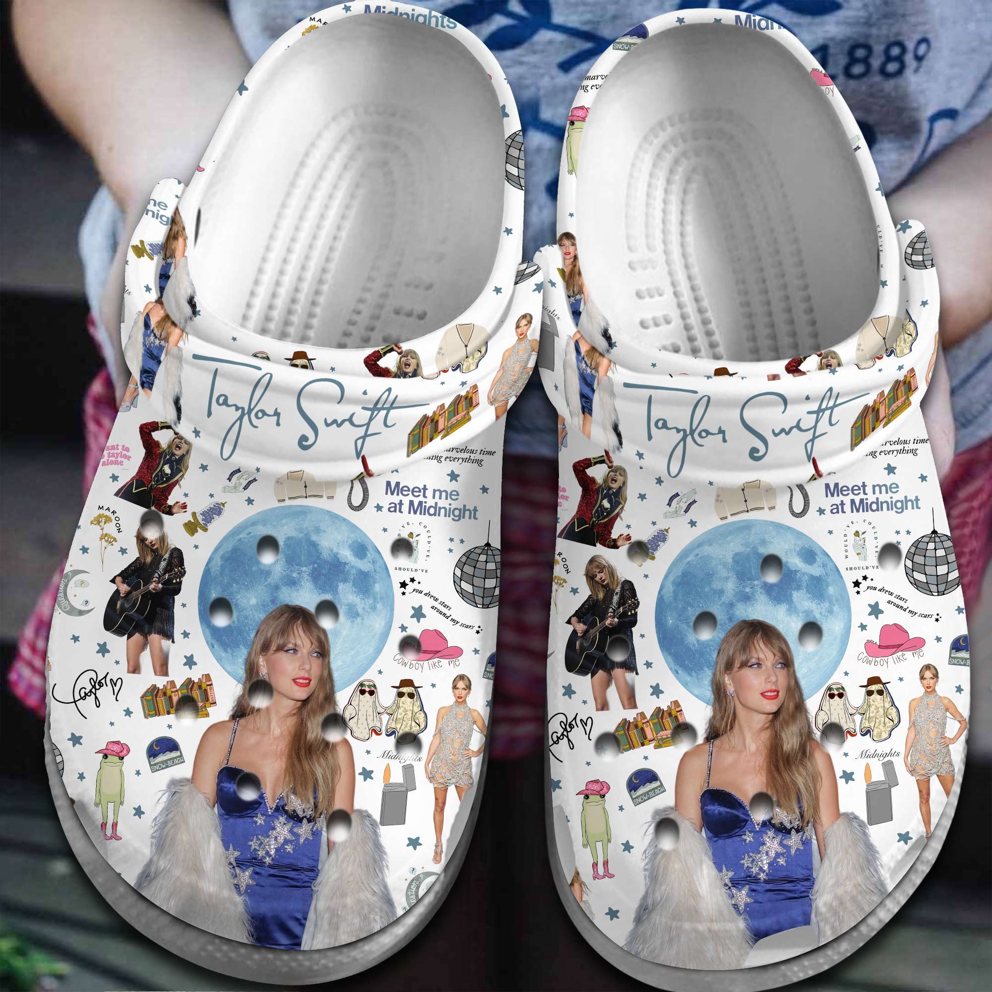 Taylor Swift Music Crocs Crocband Clogs Shoes Comfortable For Men Women and Kids