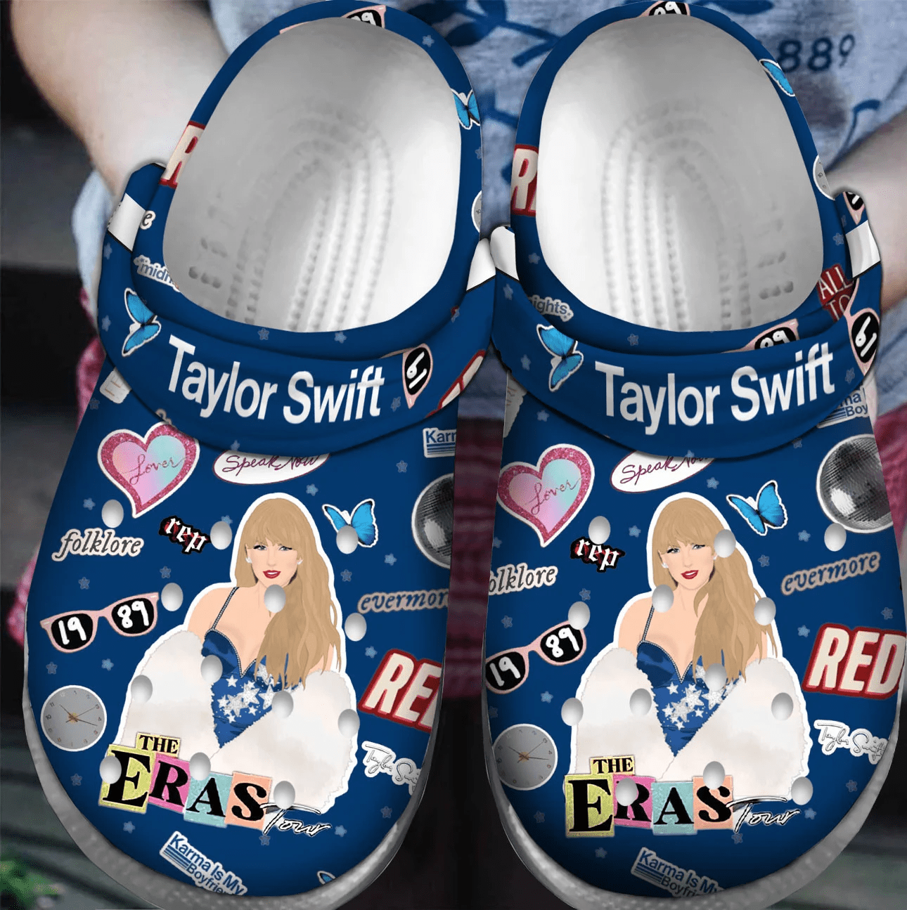 Taylor Swift Music Crocs Crocband Clogs Shoes Comfortable For Men Women and Kids
