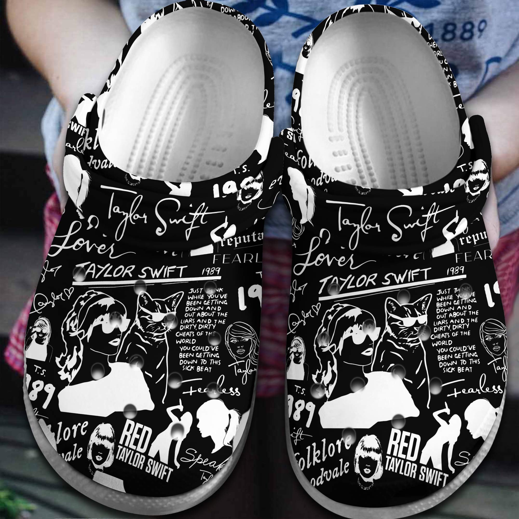 Taylor Swift Music Crocs Crocband Clogs Shoes Comfortable For Men Women and Kids