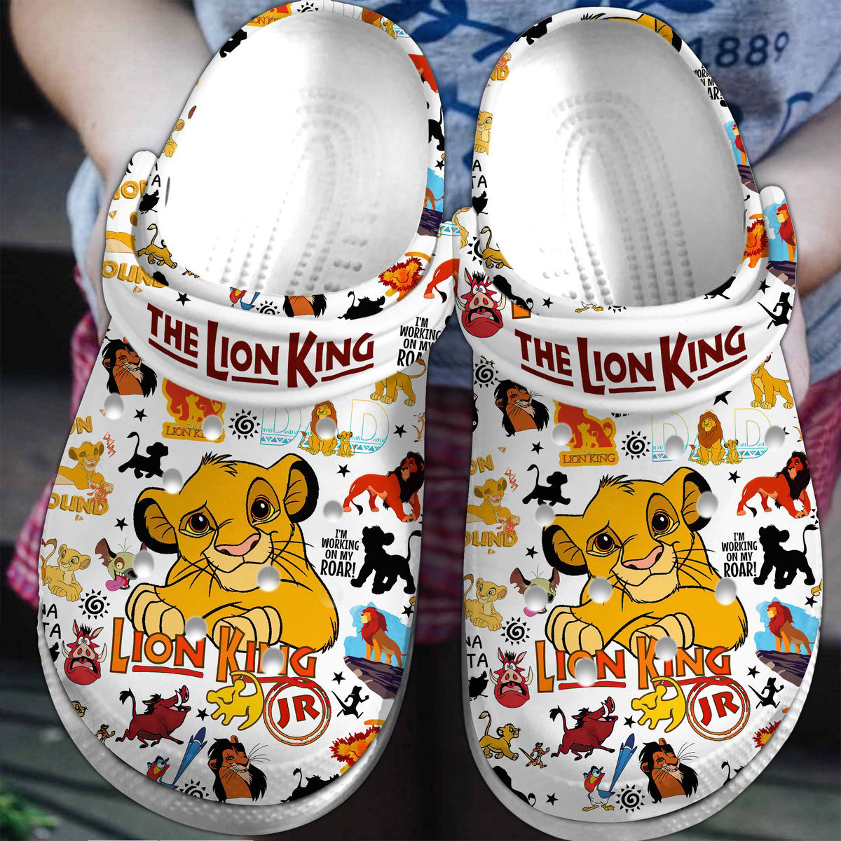 The Lion King Cartoon Movie Crocs Crocband Clogs Shoes Comfortable For Men Women and Kids
