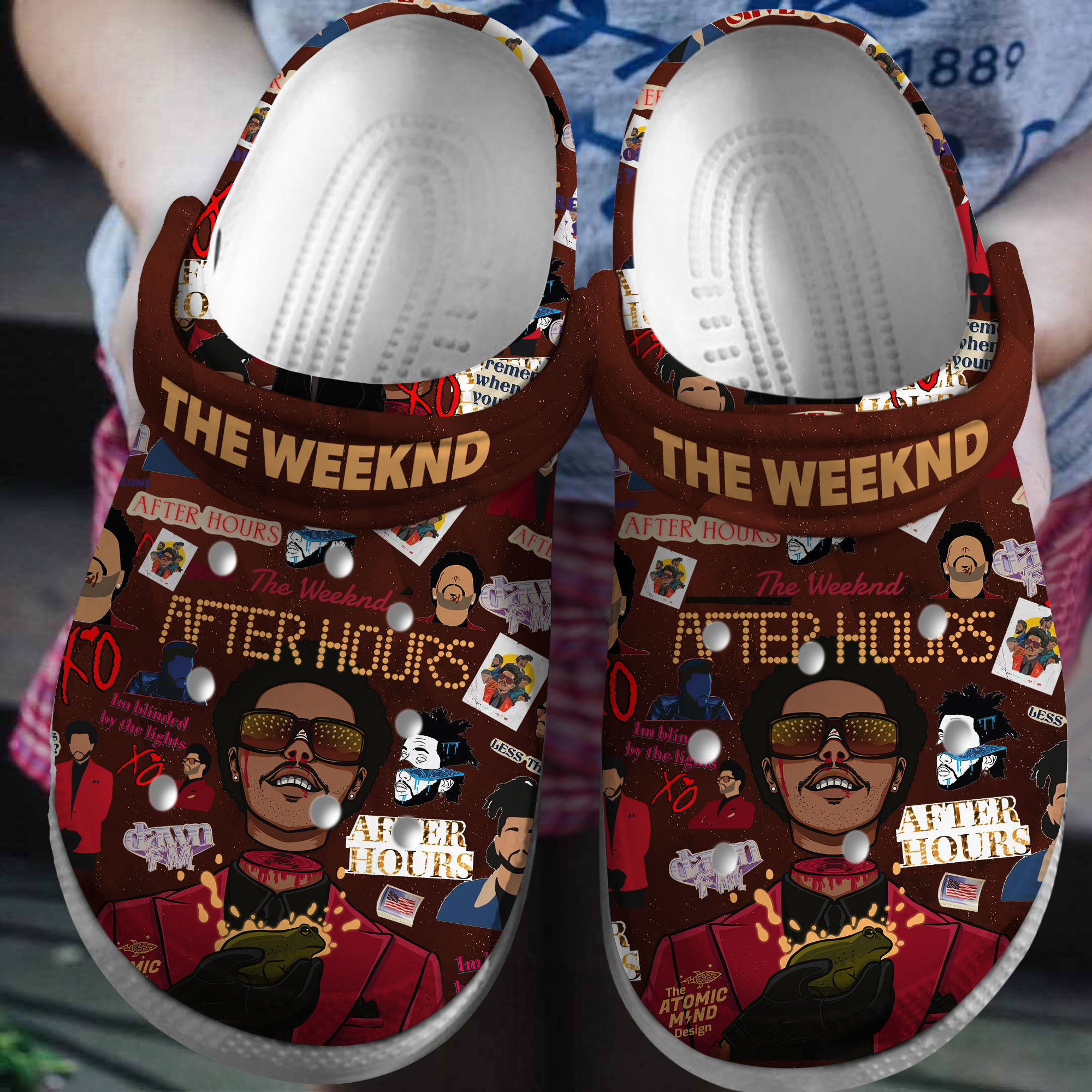 The Weeknd Music Crocs Crocband Clogs Shoes Comfortable For Men Women and Kids