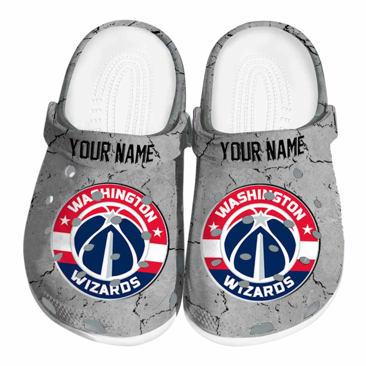 Washington Wizards NBA Sport Crocs Crocband Clogs Shoes Comfortable For Men Women and Kids