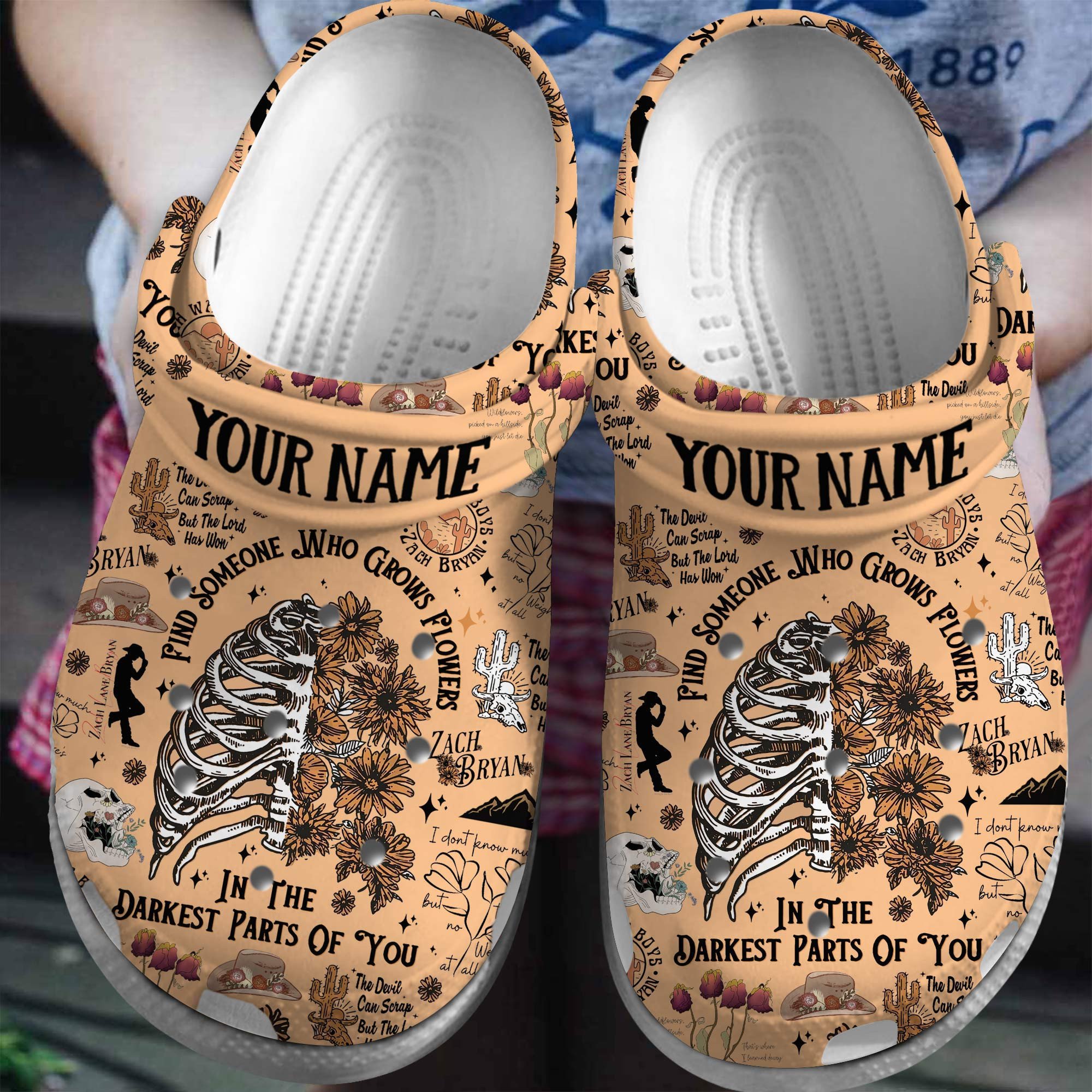 Zach Bryan Singer Music Crocs Crocband Clogs Shoes Comfortable For Men Women and Kids