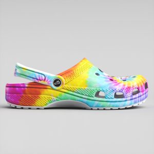 TieDye Snoopy and Peanuts Crocs 3D Clog Shoes Gift for Family