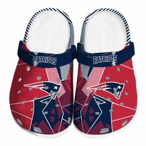 New England Patriots NFL Sport Crocs Crocband Clogs Shoes Comfortable For Men Women and Kids