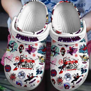 Spider Man Across the SpiderVerse Movie Crocs Crocband Shoes Clogs For Men Women and Kids