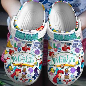 The Little Mermaid
Cartoon Crocs Crocband Clogs Shoes For Men Women and Kids