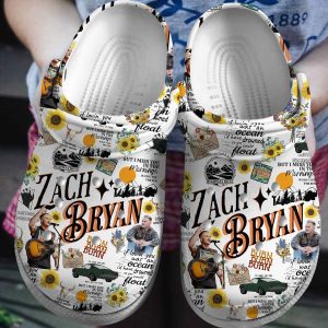 Zach Bryan Music Crocs Crocband Clogs Shoes Comfortable For Men Women and Kids