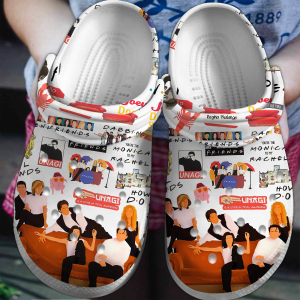Friends TV Series Crocs Crocband Clogs Shoes Comfortable For Men Women and Kids